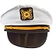 NJ Novelty - Yacht Captain Hat Sailor Skipper Cap Sailor Adult Costume Accessory
