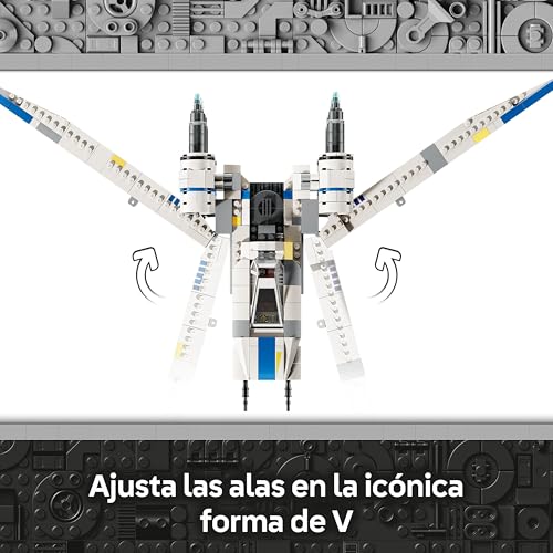 Star Wars 75399 Caza Estelar Rebelde ala-U - Maqueta de Nave de Juguete con ala Móvil, 3 Minifiguras (Inc. Cassian Andor) y Figura de Droide K-2SO - Regalo para Niños de 8+ Años y Fans de Andor