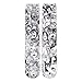 Novelty unisex-adult 11d printed long Athletic socks Cartoon Harajuku streetwear casual sport length socks