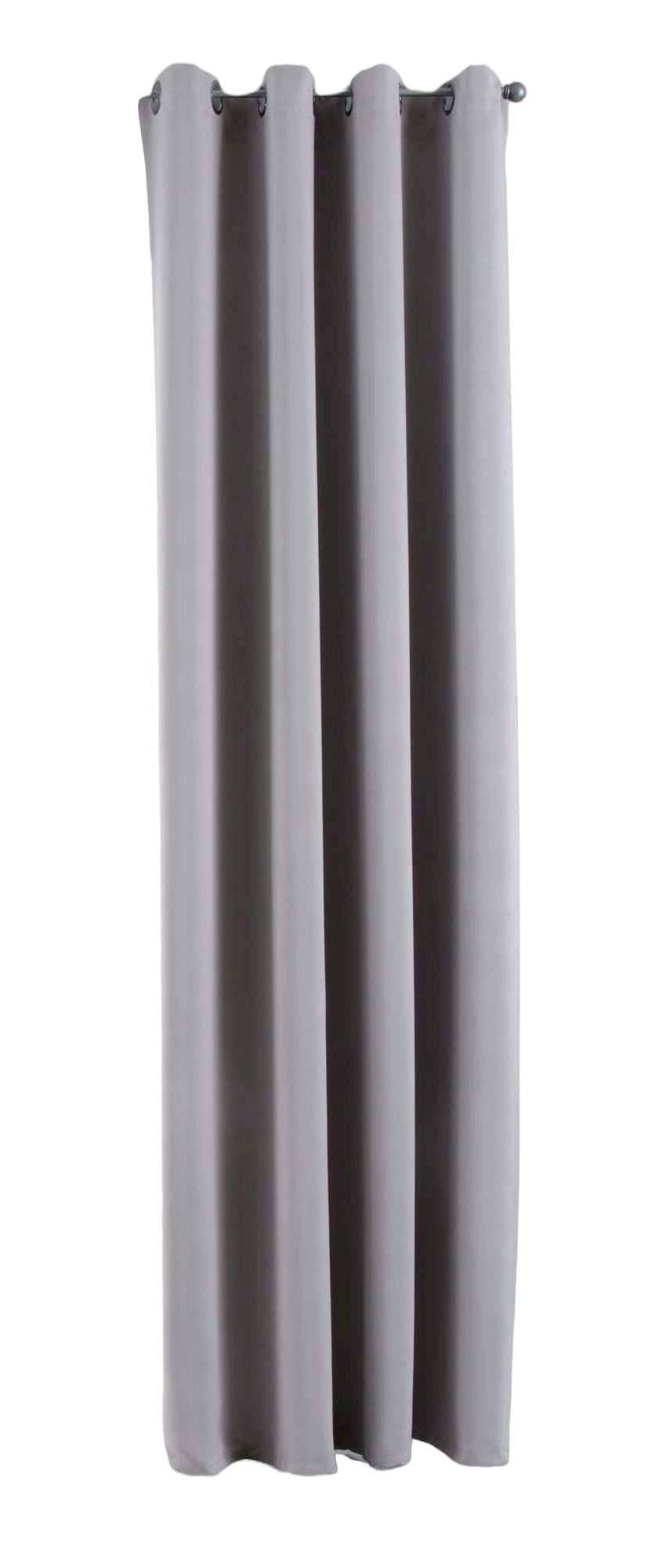 Gardinenbox NewYork Opaque Curtain Grey H x W 225 x 140 cm Pack of 1 Thermal Blackout Curtain Blackout Eyelets Soundproofing Oeko-Tex UV Protection Tieback 201920600