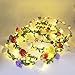 eVmo Set of 4 LED Flower Wreath Headband - Crown Floral Garland Bohemia for Festival Wedding Beach Park Party Child Headdress LE01