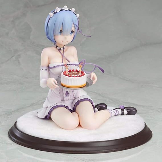 Hyhsm Anime Rum Birthday Cake Pvc Movable Doll Statue Set 13cm Collectable Ornaments Amazon Co Uk Kitchen Home