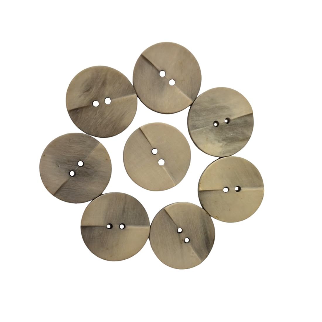 50 Pieces Buttons for Sewing, Round Buttons, Resin Buttons, Craft Buttons, Sewing Buttons, Decorative Buttons, Grey Buttons for Clothes, (7230-23, 23mm)