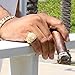 L & L Nation Men HQ 14K Gold Tone Round Side CZ Hip Hop Ring Sizes 7-12