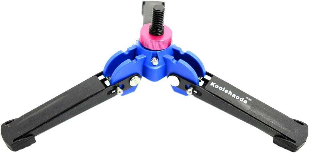 Koolehaoda Mini Tripod,Universal 3 Legs Monopod Base Stand Unipod Support with 3/8" Screw for Monopods Ballhead - A1
