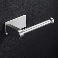 ZUNTO Adhesive Toilet Paper Holder - Toilet Paper Roll Holder Stand Stainless Steel Brushed for Bathroom