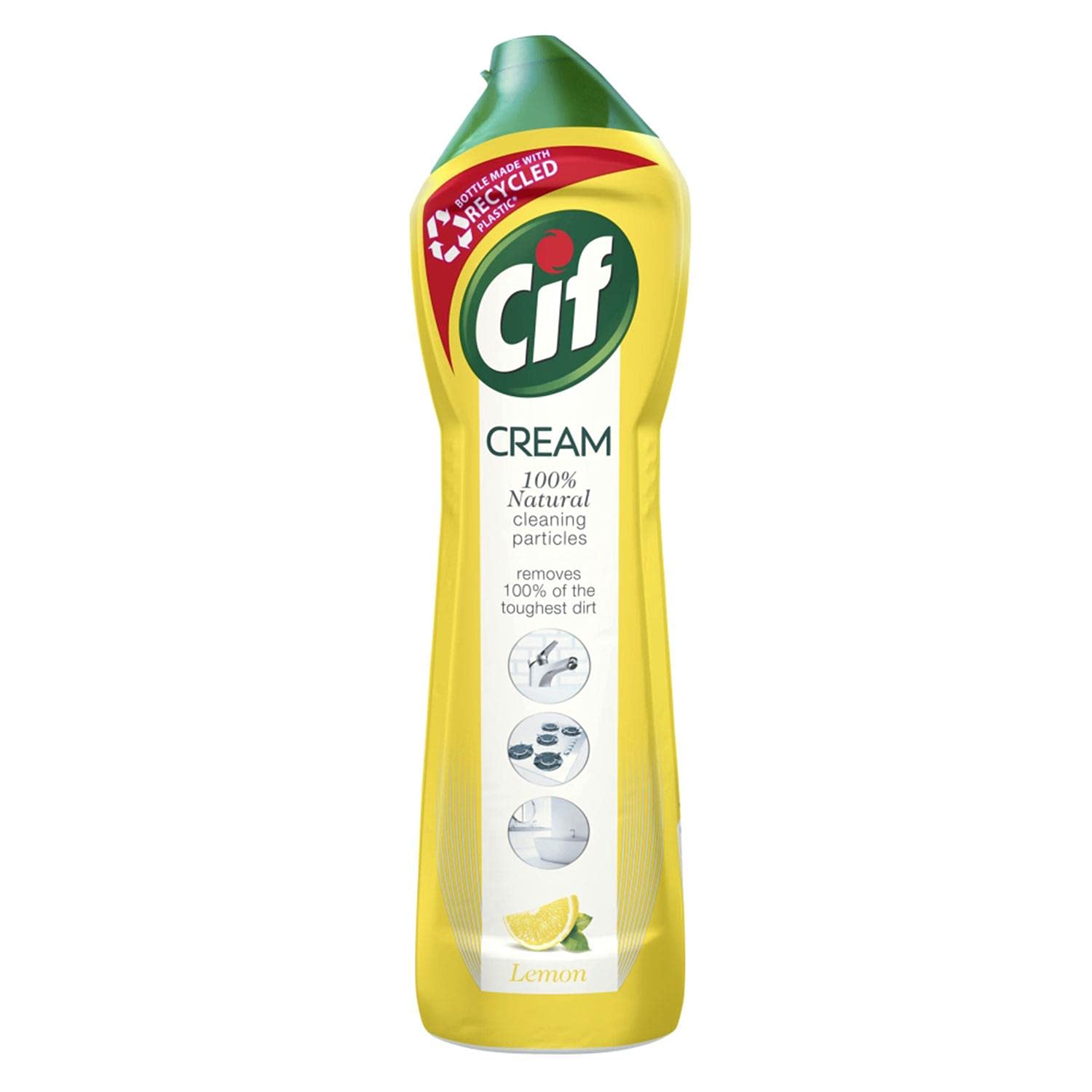 Cif Cleanboost.Cream with Lemon Scent, 500ml, Packaging May Vary