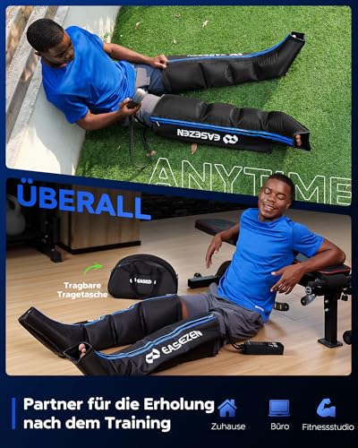Leg Massager to Promote Blood Circulation and Pain Relief, Compression System for Fast Recovery of Feet, Calves and Thighs, Relief from Edema, Reduce Muscle Tire