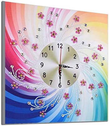 Hot!Ninasill Clock Art DIY Manual 5D Stereoscopic Diamond Drawing Seasons Landscape Animal Paintings Furniture Decoration