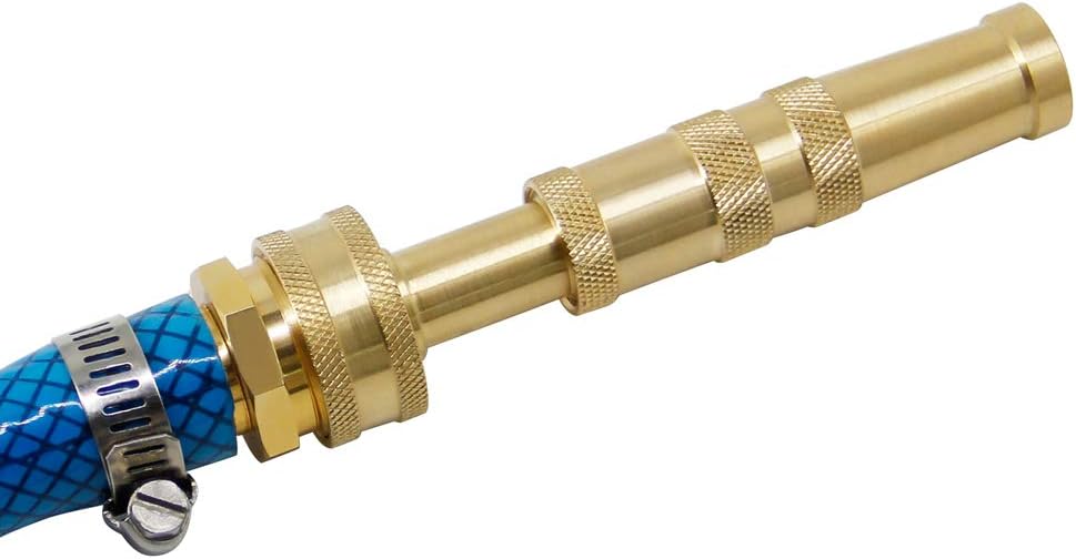 Twinkle Star Heavy-Duty Brass Adjustable Twist Hose Nozzle, 2 Pack, TWIS3432 : Garden & Outdoor