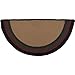 VHC Brands Rustic & Lodge Flooring-Wyatt Tan Bear Half Circle Jute Bedding Accessory, 16.5x33