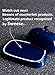 Sweese 306.103 Porcelain Cute Butter Dish with Lid, Perfect for East / West Butter, Navy