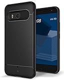 HTC U11 Case, Caseology [Vault Series] Slim Protective Shock Absorbing TPU Rugged Protection Tactile Grip HTC U11 (2017) - Black [Not Compatible HTC U11 Life]