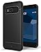 HTC U11 Case, Caseology [Vault Series] Slim Protective Shock Absorbing TPU Rugged Protection Tactile Grip HTC U11 (2017) - Black [Not Compatible HTC U11 Life]
