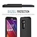 Zenfone 2 Laser Case, MoKo [Shock Absorption] Slim Dual Layer Protective Case with Soft Silicone Bumper and Rigid PC Back Cover for ASUS Zenfone 2 Laser (ZE550KL / ZE551KL) 5.5 Inch - Black