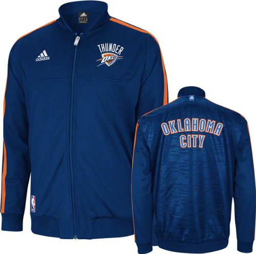 Oklahoma City Thunder adidas Home Weekend 2012-2013 Authentic On-Court Jacket - Navy