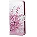 Case for HTC Desire Eye,Generic Wallet Pouch Card Slot PU Leather Case Protective Flip Cover For HTC Desire Eye(Pink flower)