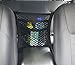 Hang Outs Premium Two Pocket Mesh Storage Net - Black Mesh Two Pocket For Between Car Seats Organizer (2 pocket mesh)