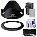 Canon LH-DC100 Lens Hood & FA-DC67B Filter Adapter for PowerShot G3 X with 3 UV/CPL/ND8 Filters + Battery & Charger + Kit