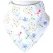 Aivedo Baby Bandana Drool Bibs,5- Pack Set Adjustable Snaps - Soft Absorbent Hypoallergenic 100% Cotton Feeder Bib- Burp Cloths Gifts for Drooling,Feeding and Teething-Girls Gifts