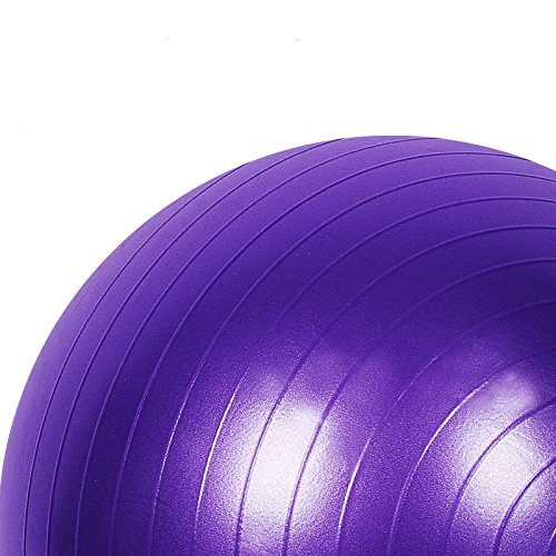 Huasen Cretive PVC Thick Explosion-Proof Yoga Ball Fitness Ball Exercise Ball(Purple)