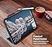 TineeOwl Mocha 2018 iPad Pro 11 inch Ultra-Slim Clear Case with Pencil Holder + Tri-fold Stand Cover, Supports Apple Pencil Wireless Charging [Absorbs Shock] Flexible TPU, Lightweight (Frosted Black)