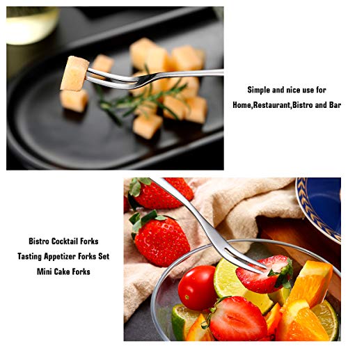 image for 30-piece Appetizer Dessert Forks - Deedro Stainless Steel Mini Salad F