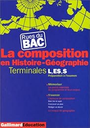 La  composition en histoire-géographie, terminales L, ES, S