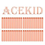 Acekid 200 Pcs 7.2cm Refill Foam Darts Bullet for Nerf N-strike Elite Series Blasters Kid Toy Gun Refill Pack (Orange)