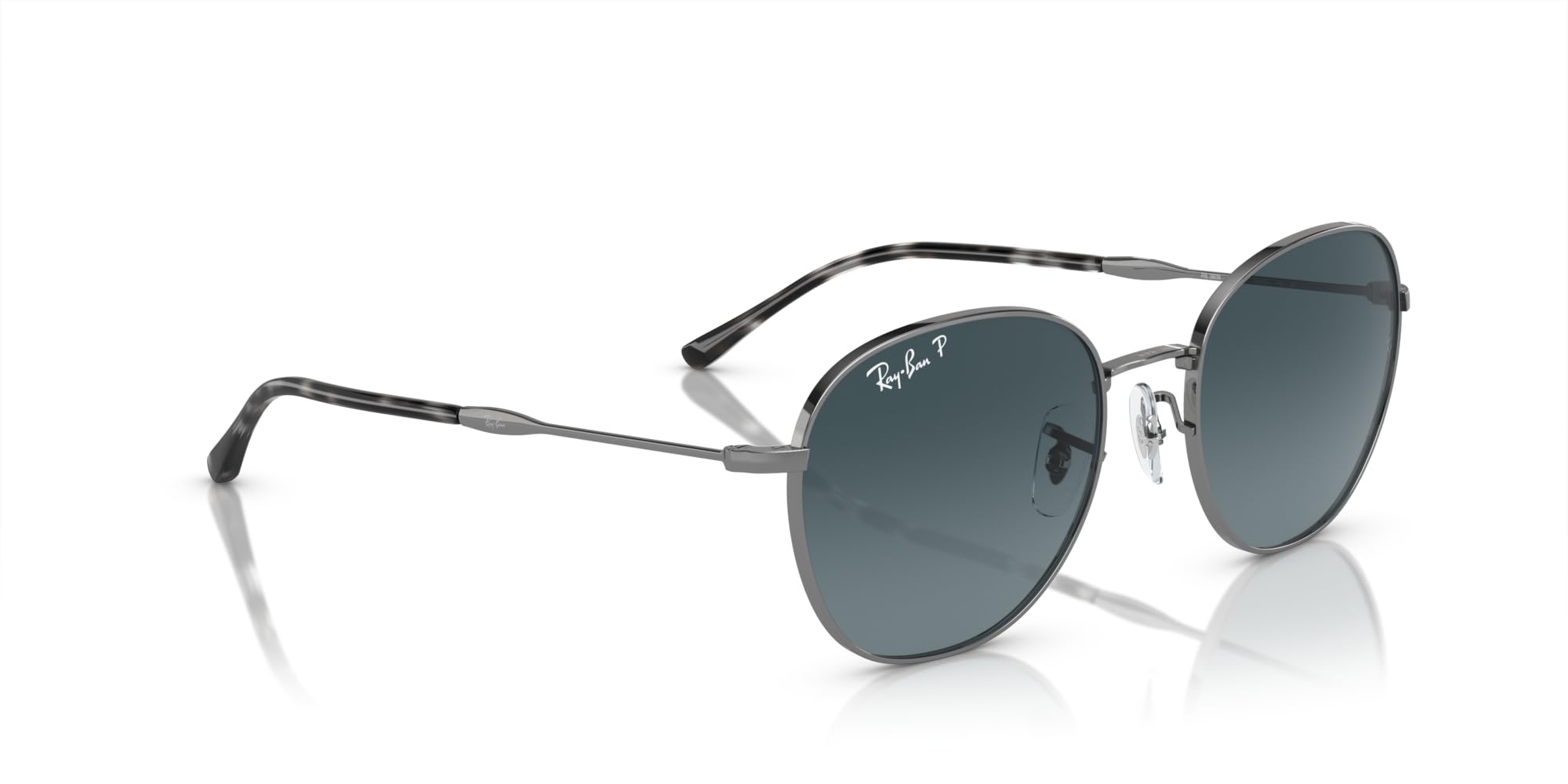 Ray-Ban RB3809 Sunglasses, Gunmetal/Blue Gradient Polarized, 55 mm