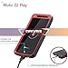 COVRWARE Aegis Series Case for Moto Z2 Play / Z2 Force with Built-in Screen Protector Heavy Duty Full-Body Rugged Holster Armor Case Belt Swivel Clip Kickstand, Red