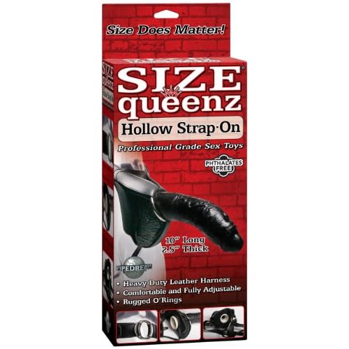 Pipedream Products Size Queenz Hollow Strap On, Black image