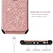 BENTOBEN iPhone 6 Case, iPhone 6S Case, Glitter 2 in 1 Slim Dual Layer Hybrid Hard Cover Sparkly Shiny Soft Rubber Rugged Shockproof Protective Phone Case for iPhone 6/iPhone 6S (4.7 inch), Rose Gold
