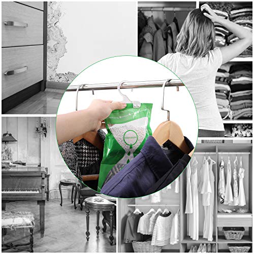 Somune Wardrobe Moisture Absorber Packets (6 Pack), Hanging Closet