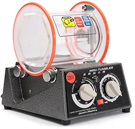 220V Tumbler Rotary Tumbler Jewelry Polisher Finisher Machine w/ Polishing Bead (Regular)