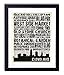 Cleveland Landmarks Skyline and Typography, Vintage Dictionary Art Print, Antique Wall Art Home Decor, Boho Poster, Farmhouse Decoration Living Room Bedroom Office 8x10 Inches, Ready To Frame