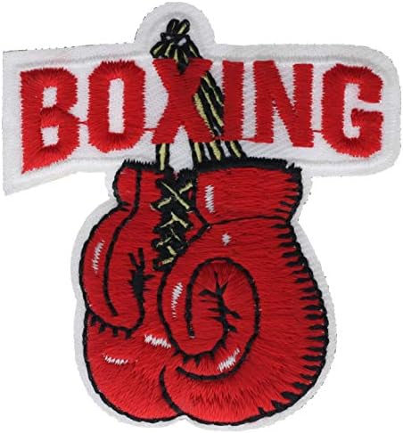 Boxing with Gloves 2" Embroidered Patch AVA1045
