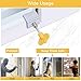 Onvian Window Locks, 6 Pack Aluminum Sliding Window Locks Security, Adjustable Sliding Door Frame Security Lock with Keys