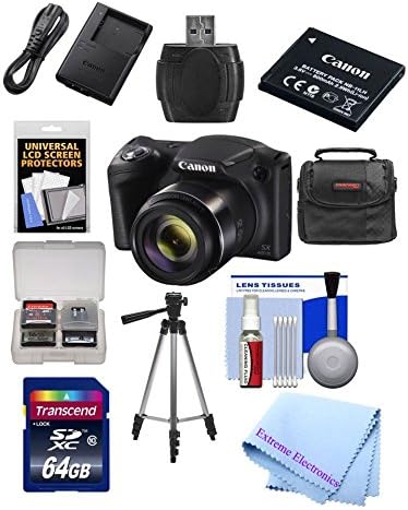 Canon 11LH deluxe camera bundle with 32GB memory card and 42x zoom lens, priced at $339.00.