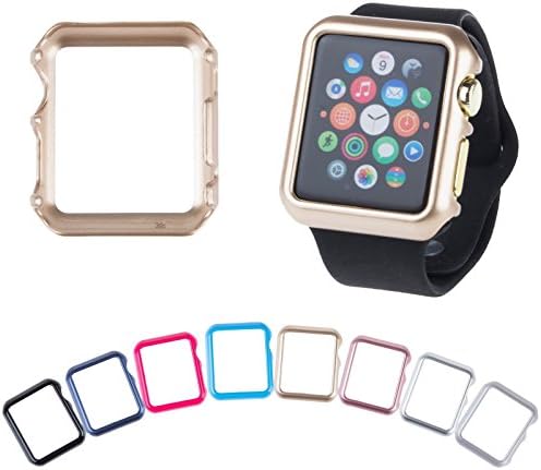 (1PCS) Thin Hard PC Guard Bumper Protective Case Cover For Apple Watch iWatch 38mm (Dark Blue)