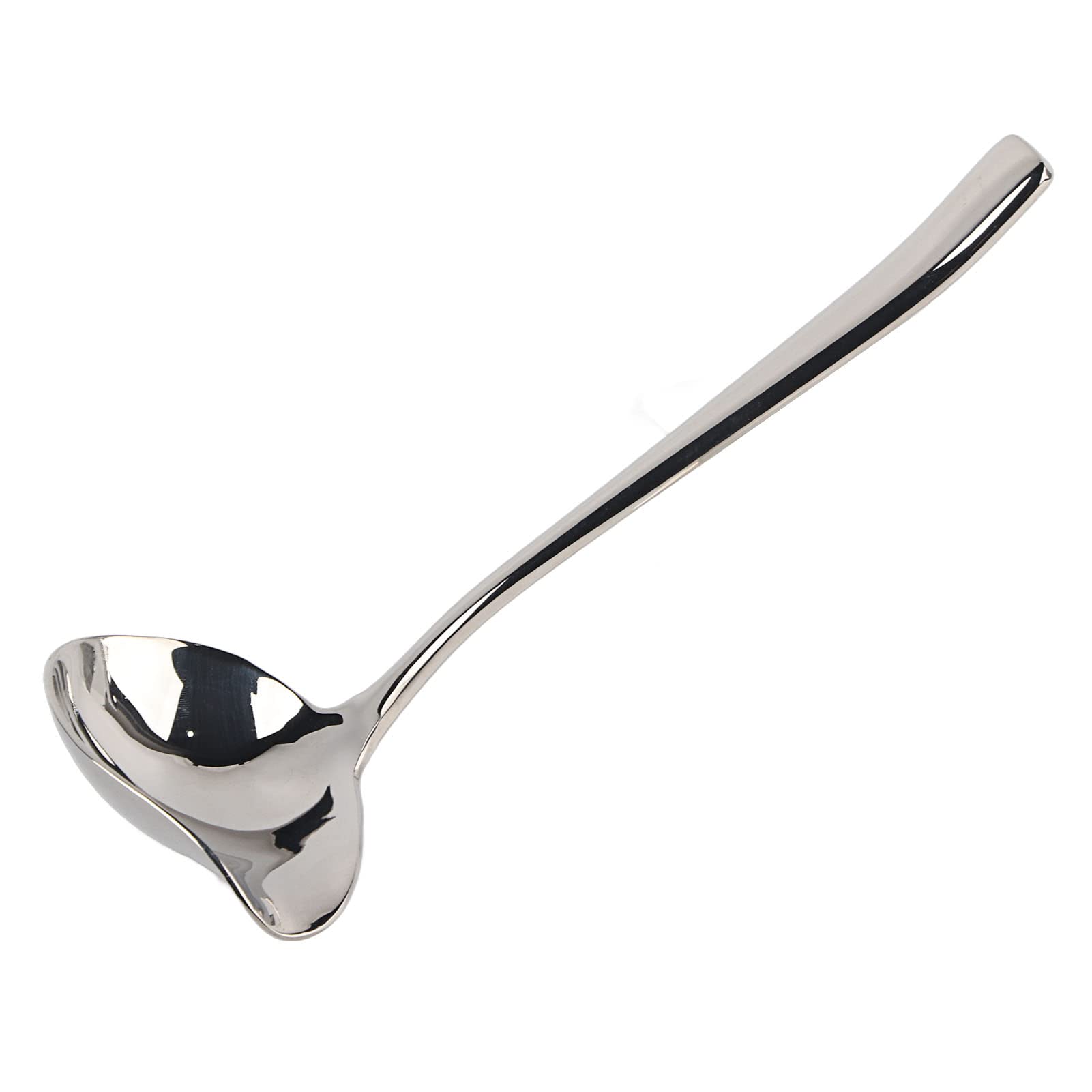 Lwuey Stainless Steel Sauce Ladle, 19cm, 1.5oz, Dishwasher Safe, Mirror Polished