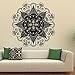 Wall Sticker, Fheaven Mandala Indian Flower Home Vinyl Mural Wall Decal Art Stickers for Bedroom,Living Room,Dining Room (Black)