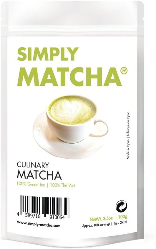 Japanese Matcha Green Tea Powder - Harvested Direct Sales in Uji - Excellent Value For Money - Culinary Quality (100g)