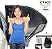 Car Window Shade for Baby Car Sun Shade Breathable Mesh Protect The Kid from Sun and Insects Universal Fit Comes W/Free Emergency Blanket Sticky Mat - Set of 2 by ISMARTSHIELD