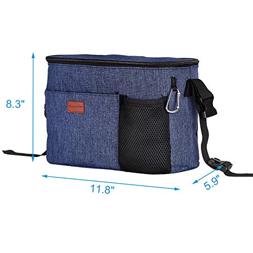Wheelchair Bag for Back of Chair, Walker Bags for Drive Walker Travel, Walker Accessories Bag for Rollator Walkers Senior Elderly with Two Hooks - Thumbnail 2