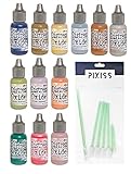 Ranger Tim Holtz Distress Oxide Reinkers Fall 2018 Colors with 10x Pixiss Blending Tools