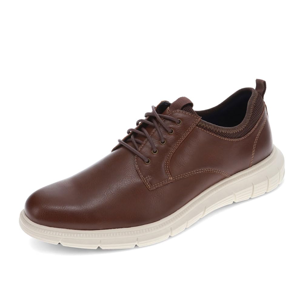 Dockers Men’s Trine Oxford, Dark Tan, 7.5