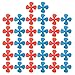 EUDAX Micro DC Motor 2mm Shaft Propeller with 4 Vanes 80mm Fan Shape for Fan Leaves Ship Model RC Boat DIY Airplane Science and Education Toys (32PCS) primary