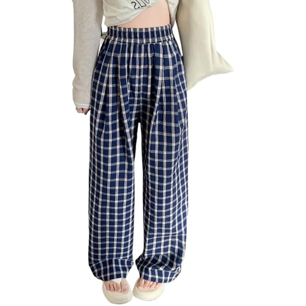 Grunge Baggy Plaid Pants Y2K Goth Emo Gingham Clothing Women