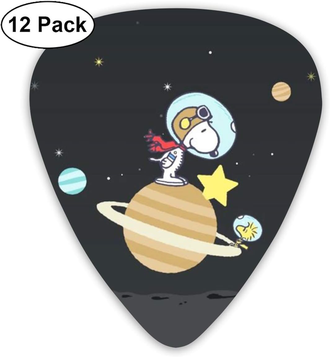 Amazon Co Jp Fedsfhy ギターピック トレンディな宇宙飛行士スヌーピープリント セルロイドカジュアルギターピック 12パック ホーム キッチン